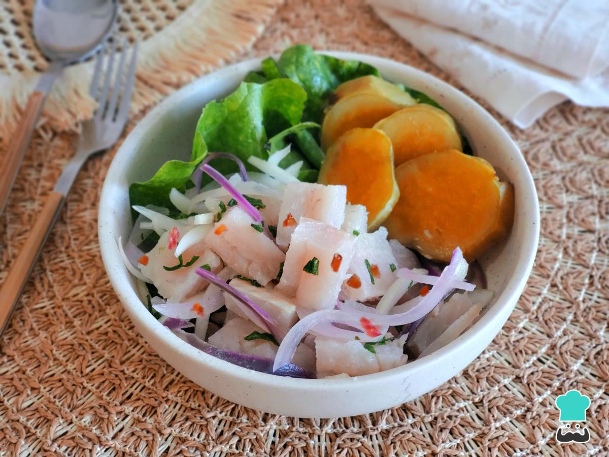 Receta de Ceviche de corvina peruano