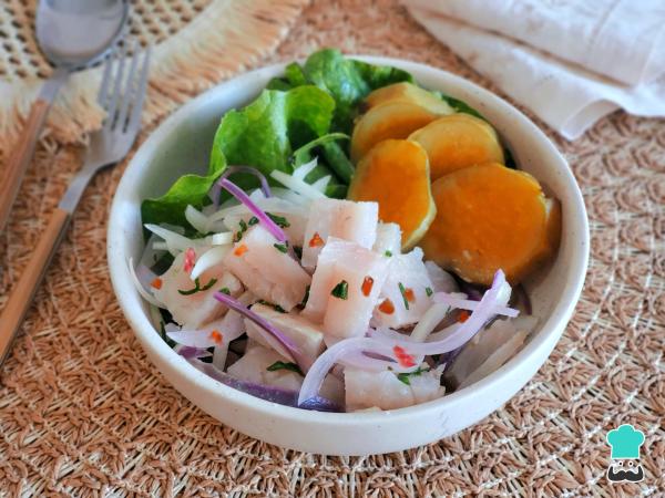 Receta de Ceviche de corvina peruano - Paso 7