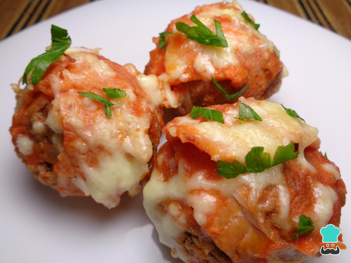 Receta de Albóndigas envueltas en tocino al horno