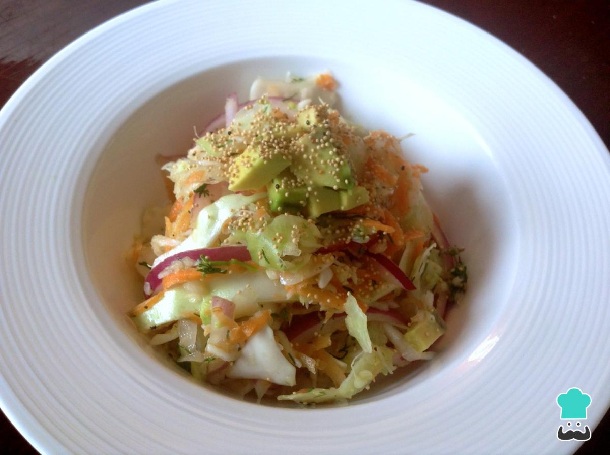 Receta de Ensalada de col blanca para adelgazar