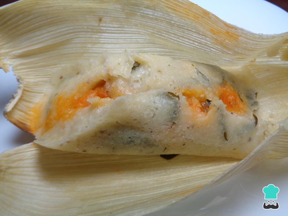 Receta de Tamales de chipilín con pollo