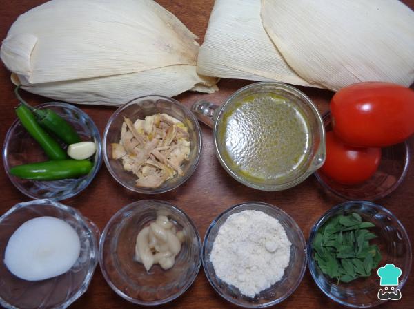 Receta de Tamales de chipilín con pollo - Paso 1