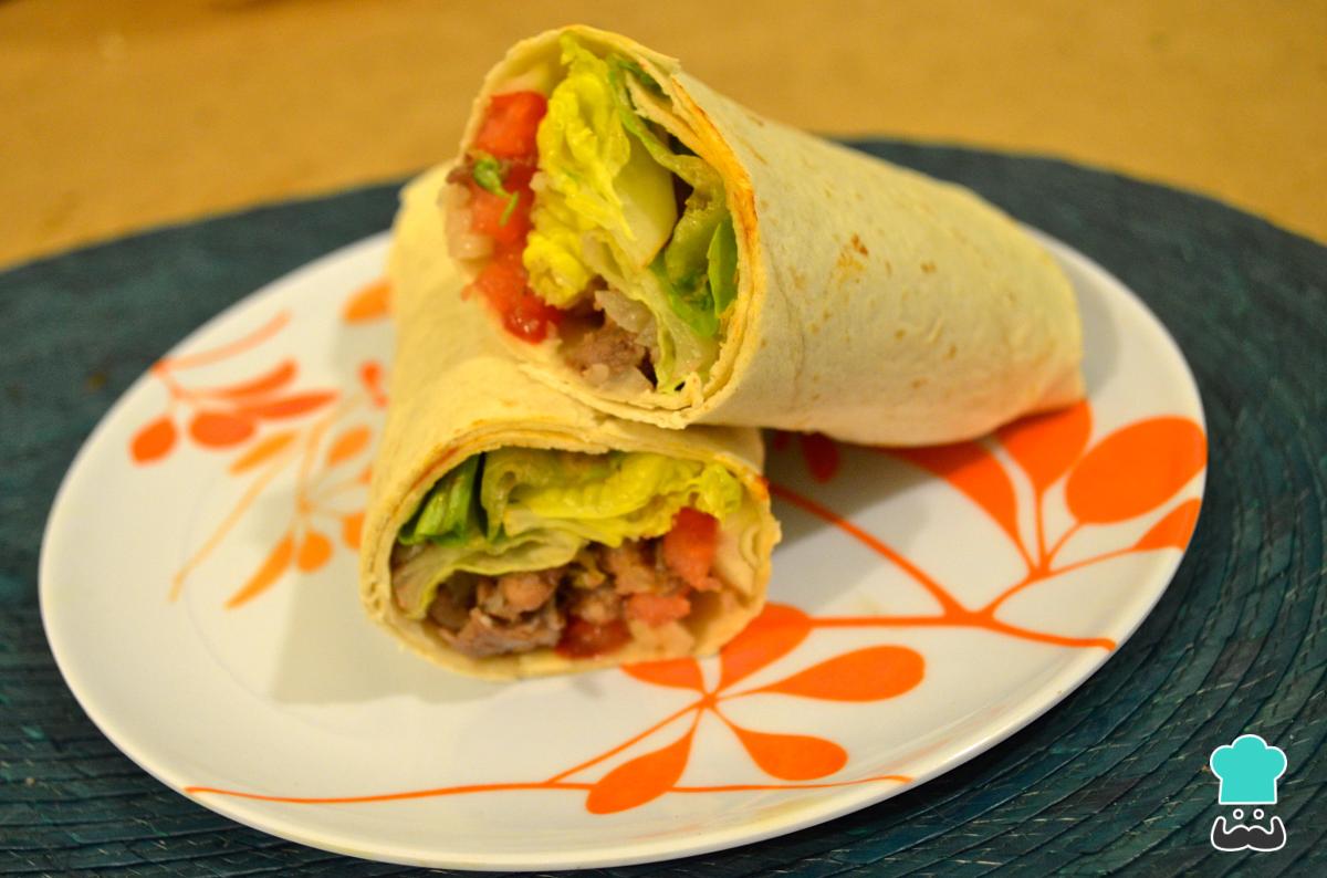 Receta de Wrap de arrachera