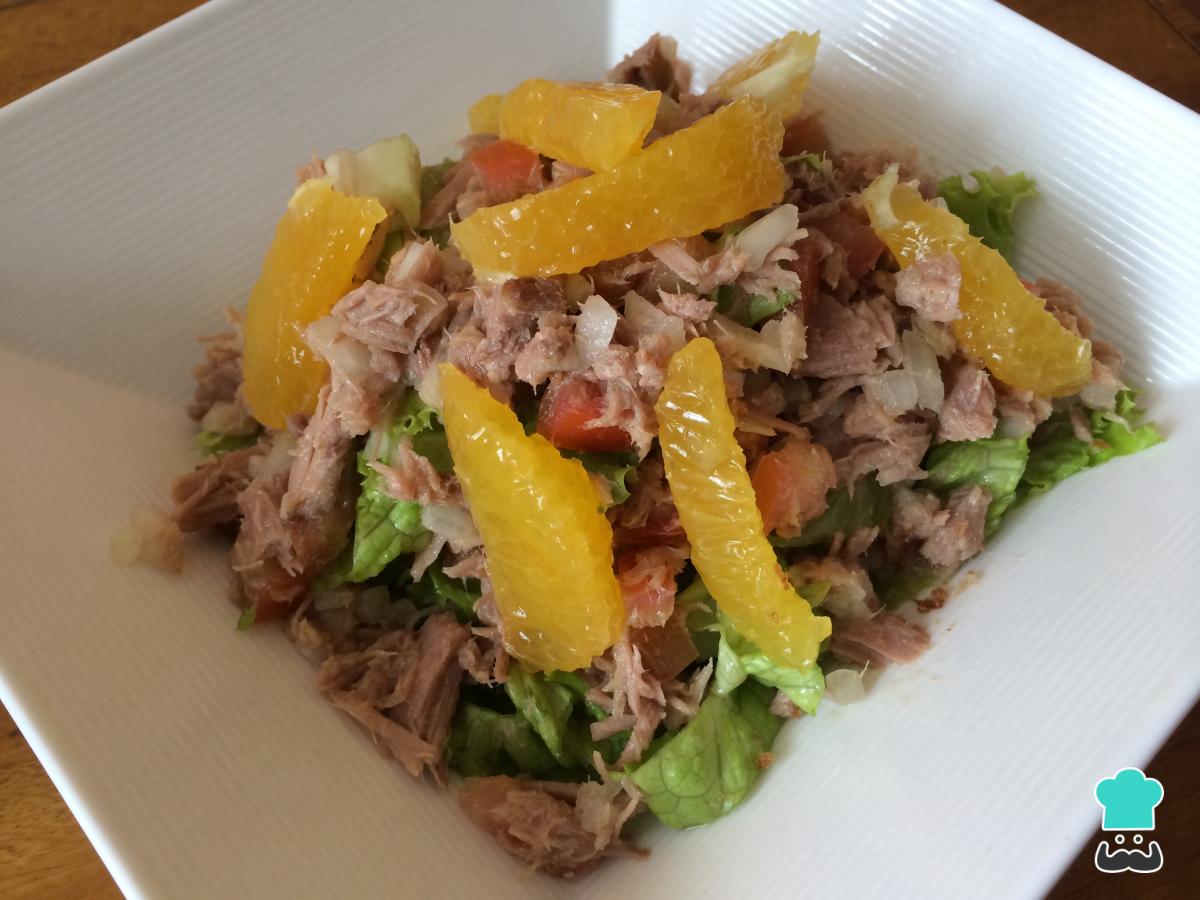 Receta de Ensalada de naranja y atún