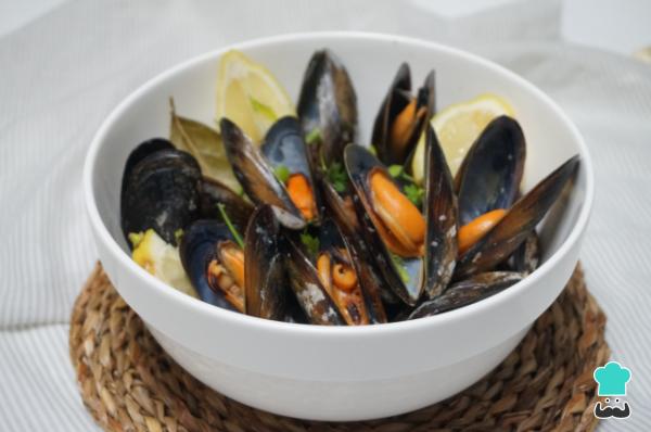 Receta de Mejillones al vapor con limón