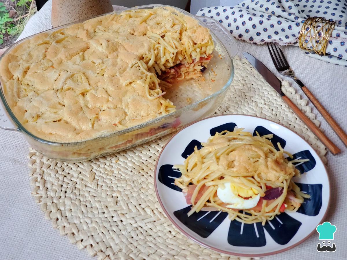 Receta de Tallarines al horno