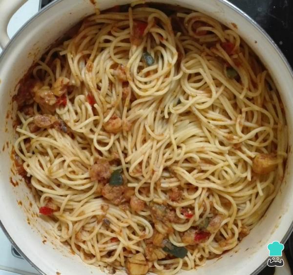 Receta de Pasta con pescado y marisco - Paso 4