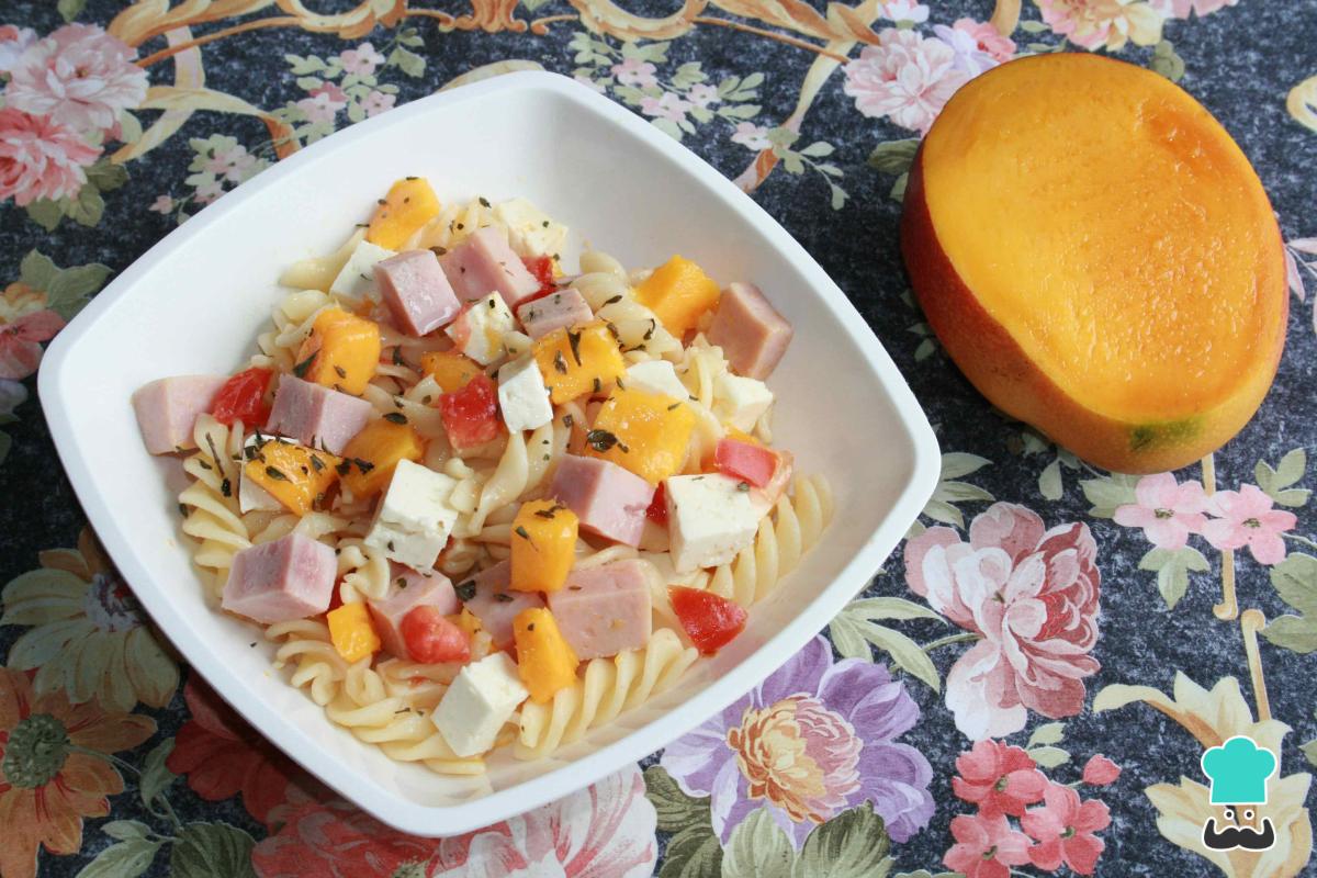 Receta de Ensalada de pasta con mango