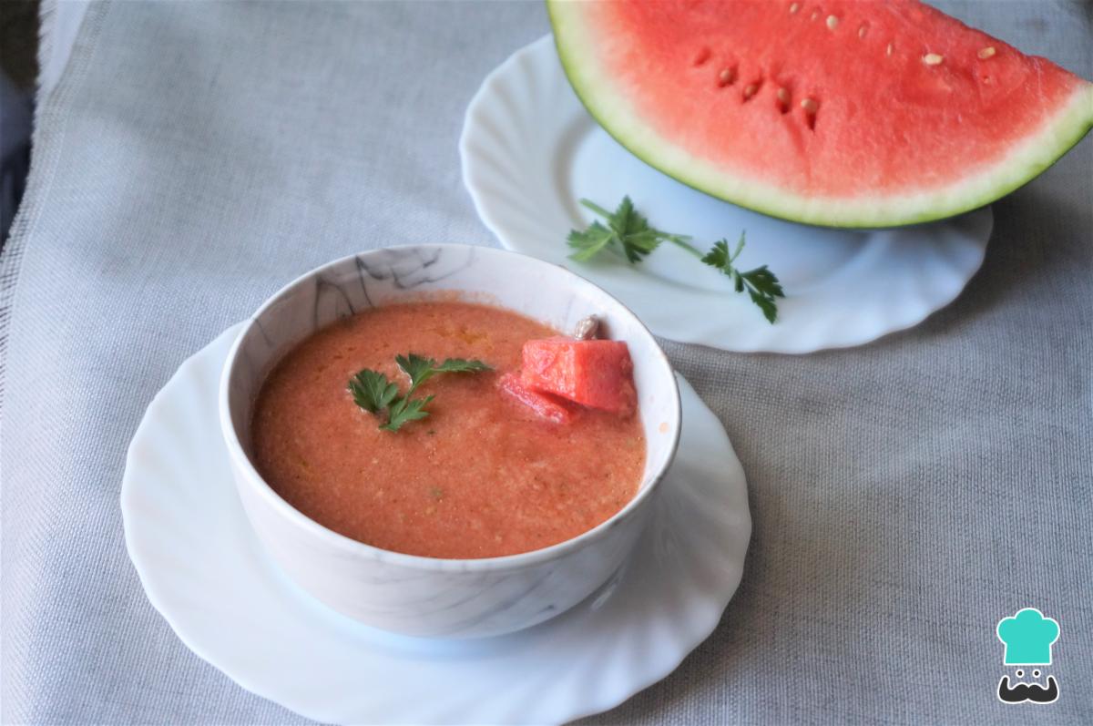 Receta de Gazpacho de sandía y tomate