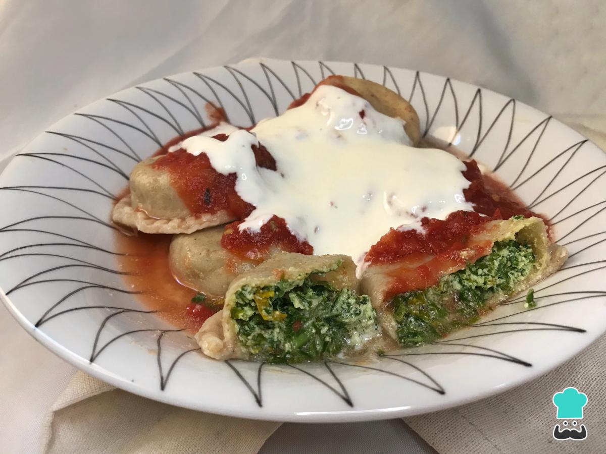 Receta de Sorrentinos de espinaca