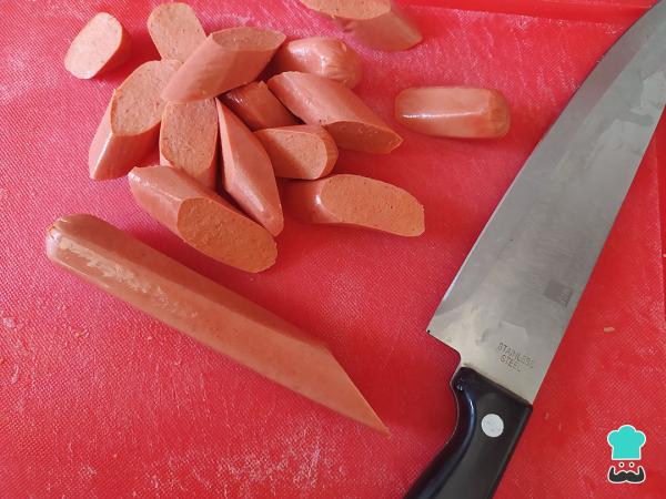 Receta de Salchipapas peruanas - Paso 4