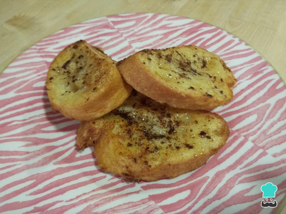 Receta de Torrijas de leche y miel
