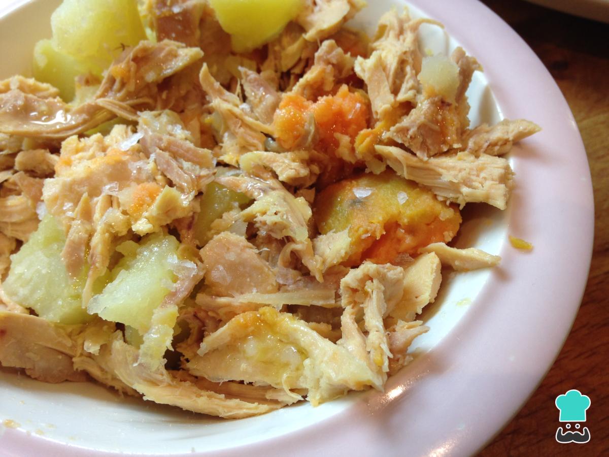 Receta de Cocido de pollo y verduras