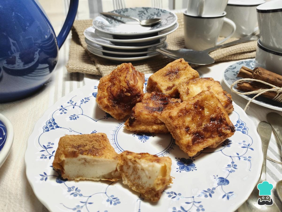 Receta de Leche frita al horno