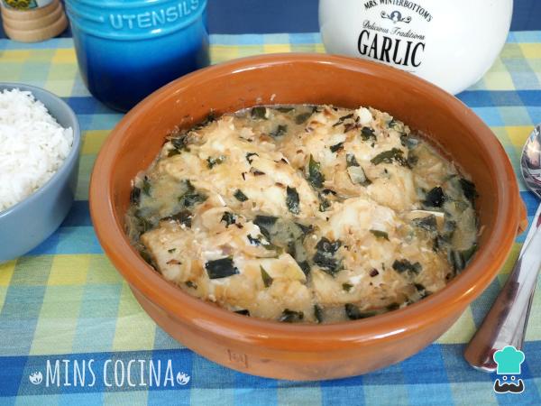 Receta de Bacalao con algas