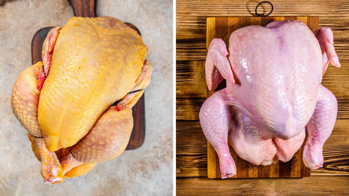 ¿Pollo con piel amarilla o piel blanca? Los nutricionistas explican cuál elegir y qué significa realmente su color
