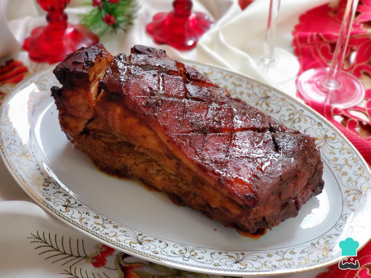 Receta de Chancho al horno navideño