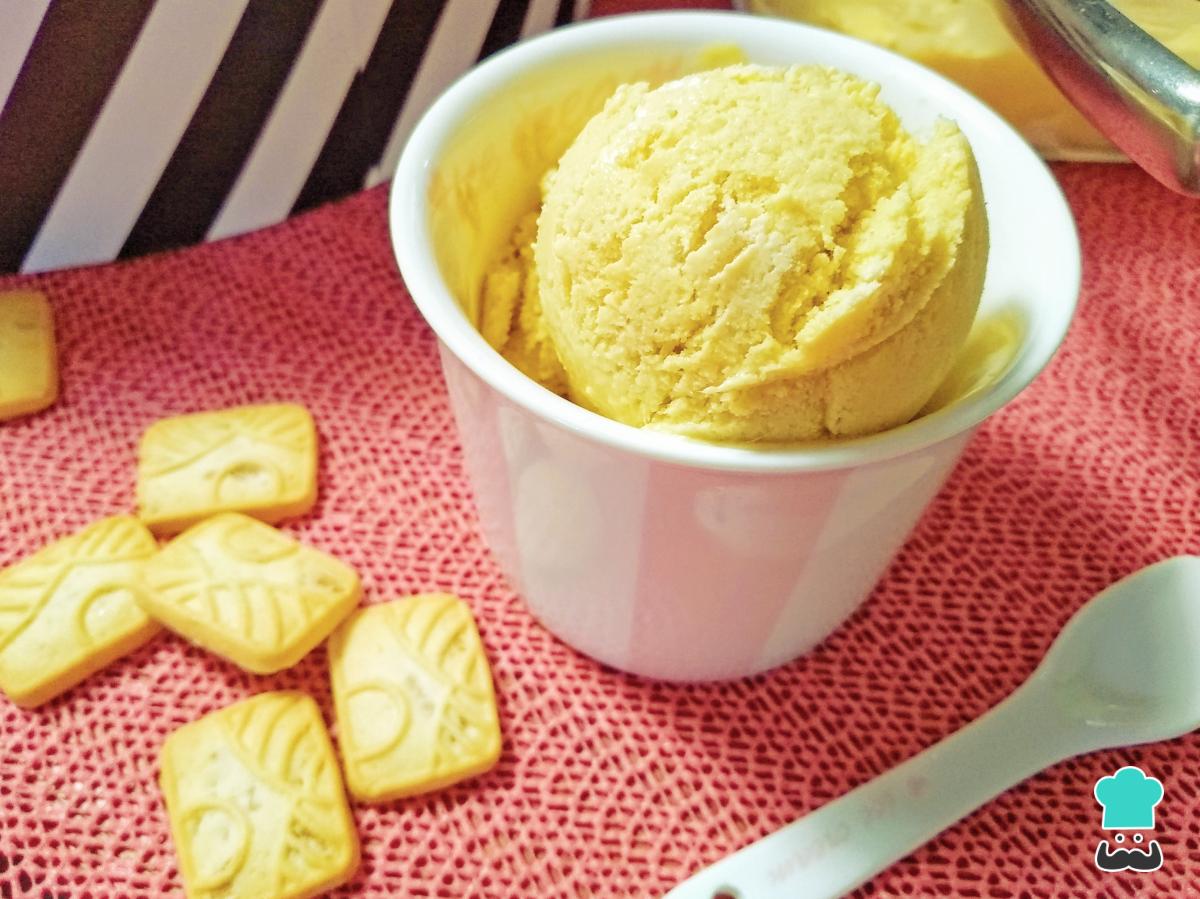 Receta de Helado de mango casero con leche