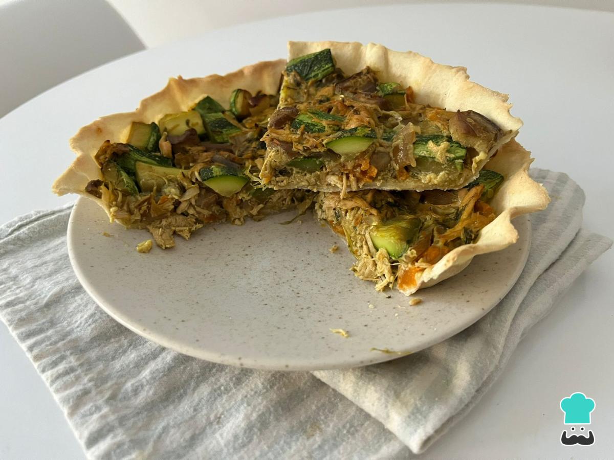 Receta de Tarta de pollo y verduras
