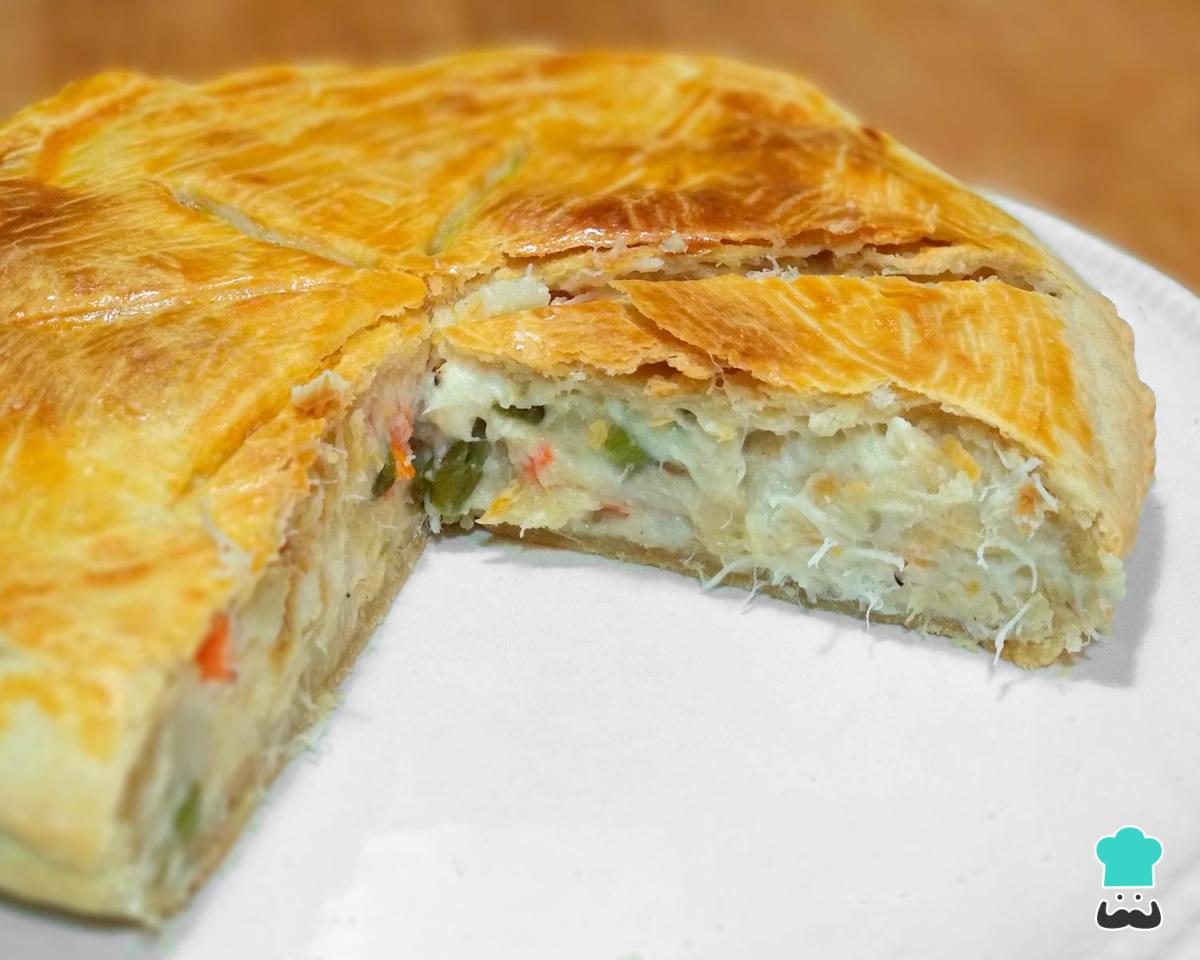 Receta de Empanada de bacalao con masa quebrada