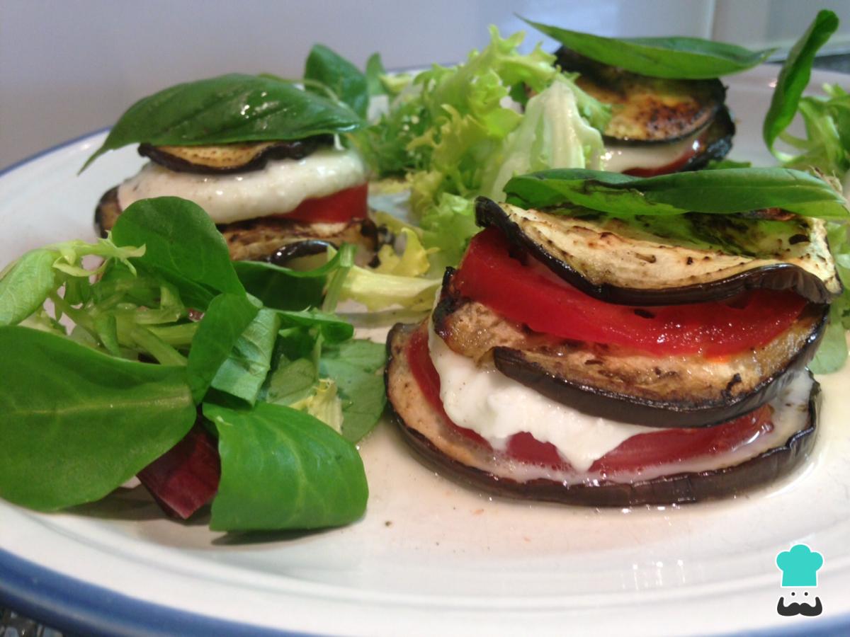 Receta de Milhojas de berenjenas y queso