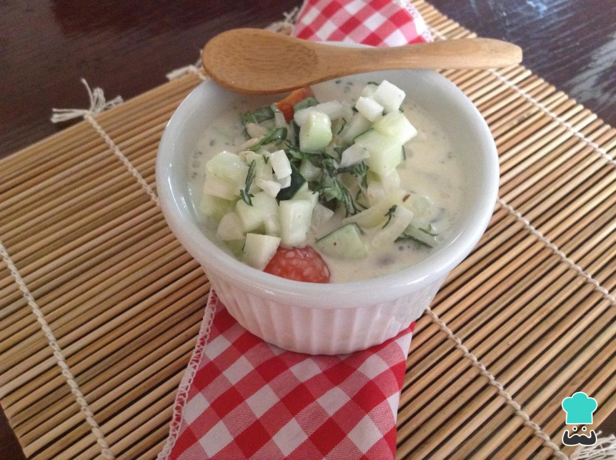 Receta de Raita de pepino
