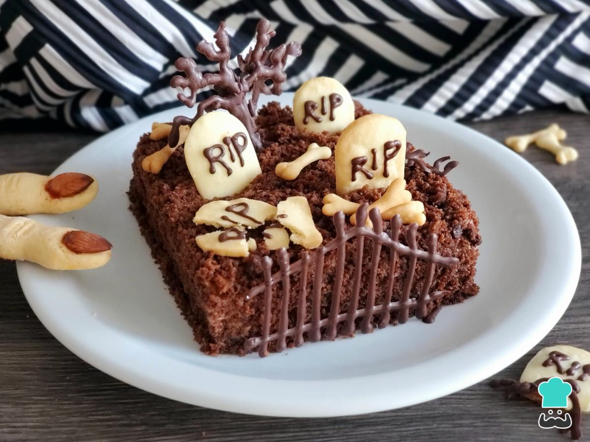Receta de Tarta cementerio para Halloween
