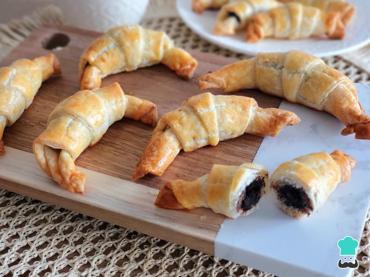 Receta de Croissants con masa de hojaldre