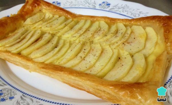 Receta de Pastel de manzana y crema pastelera