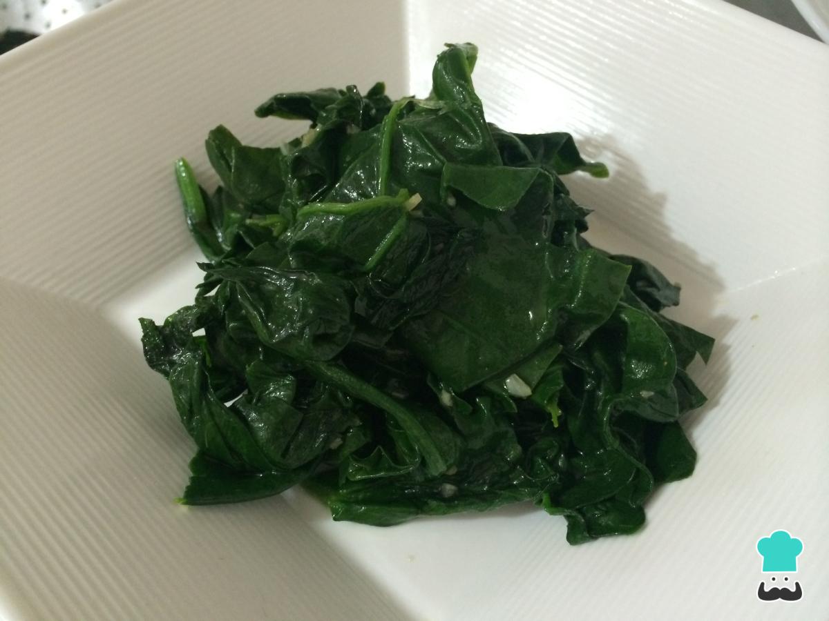 Receta de Espinacas rehogadas