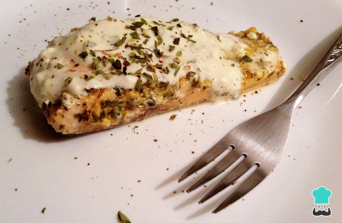 Receta de Salmón al horno con crema de limón
