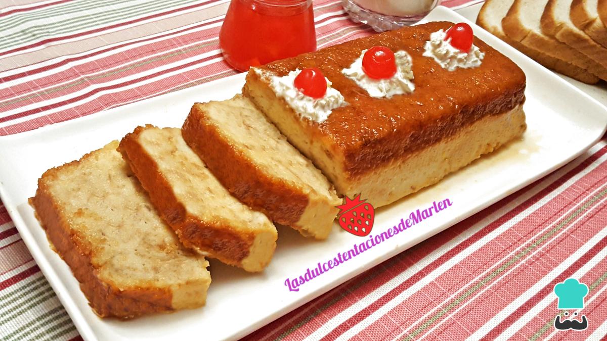 Receta de Pudin de pan y leche condensada