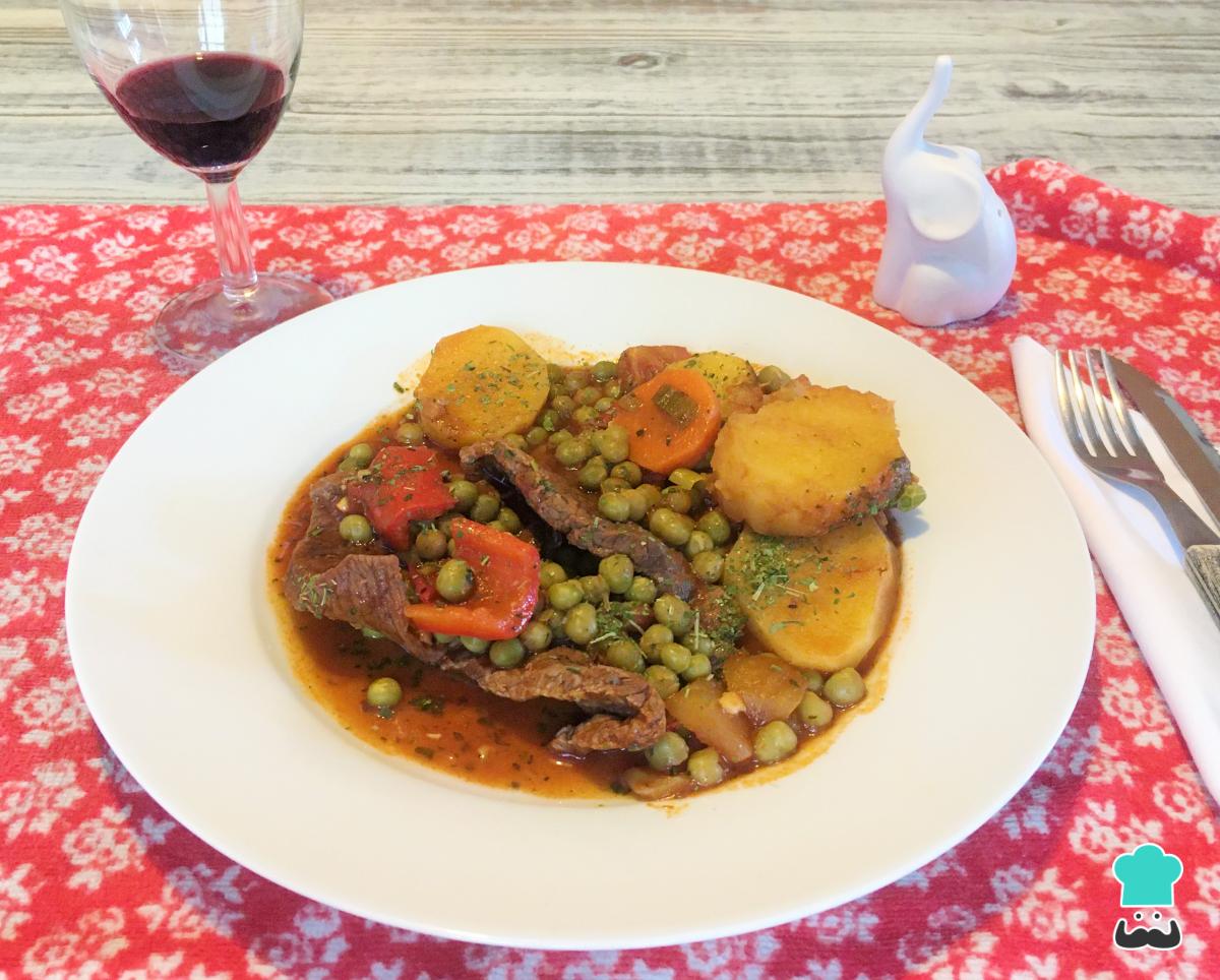 Receta de Bifes a la criolla