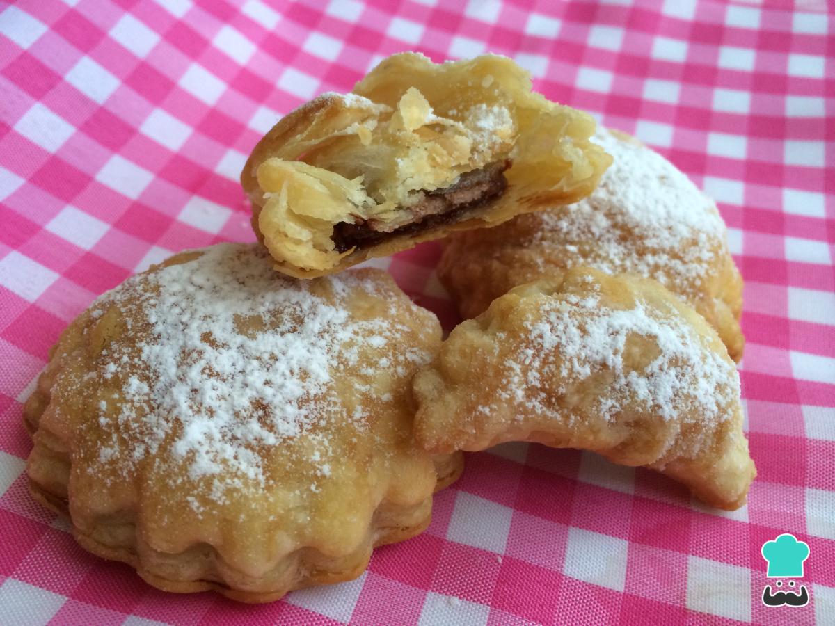 Receta de Hojaldre relleno de chocolate