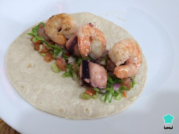 Receta de Tacos de camarón y pulpo - Paso 6