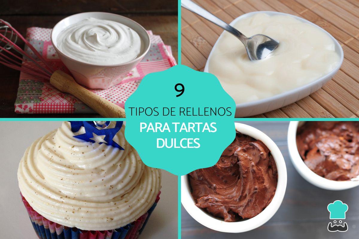 Tipos de rellenos para tartas dulces