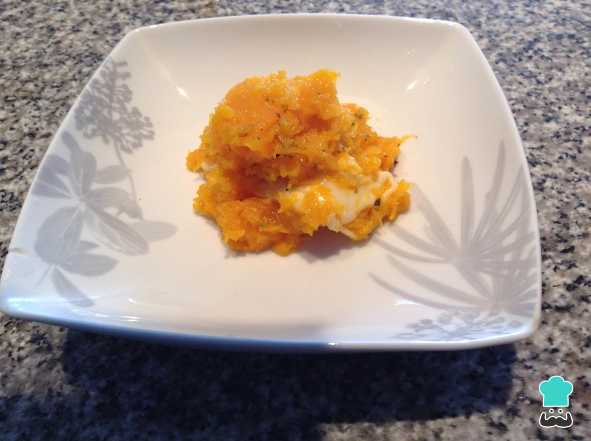 Receta de Pure de zapallo o ahuyama.