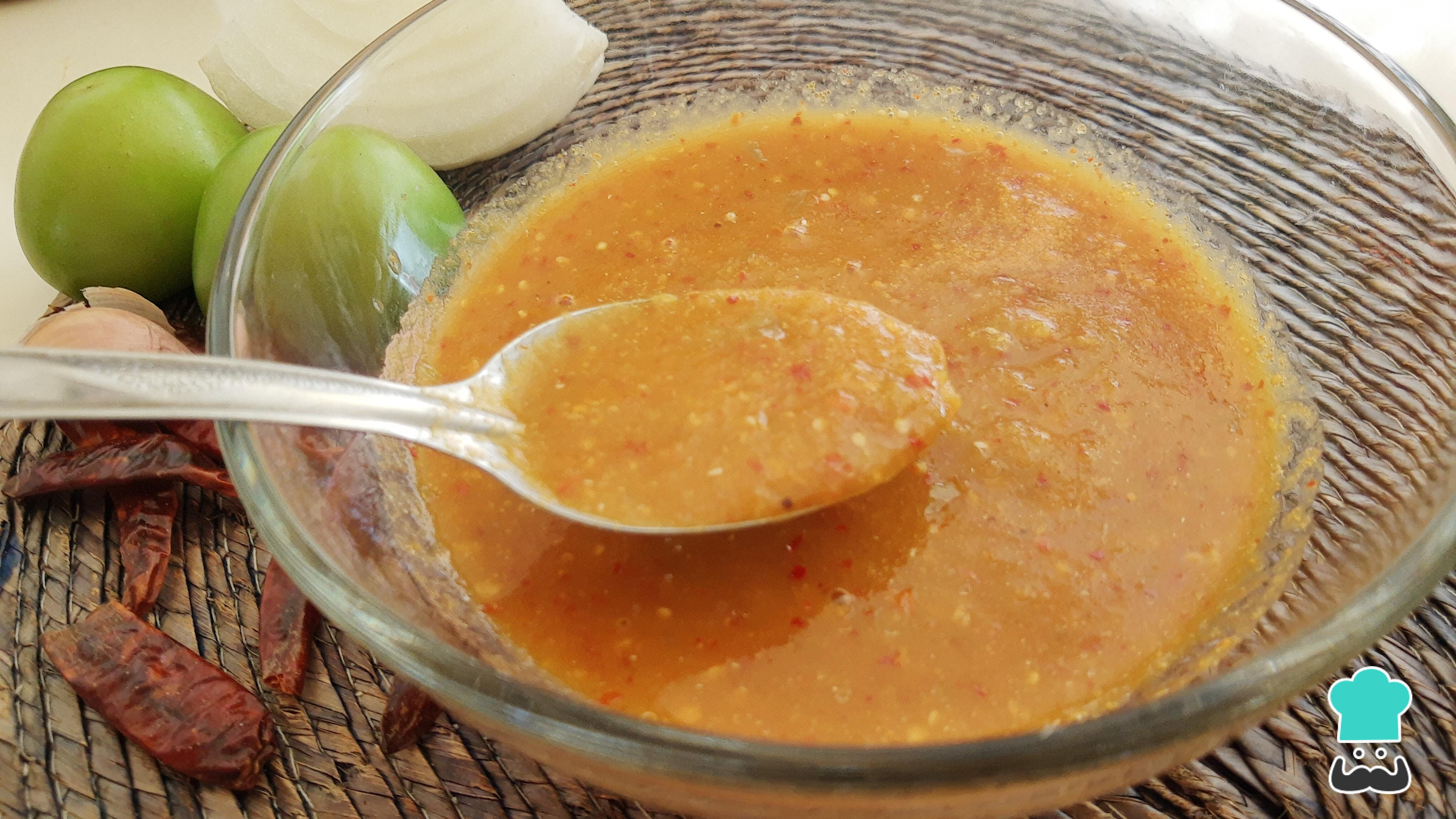 Salsa para tacos dorados Receta FÁCIL y RÁPIDA