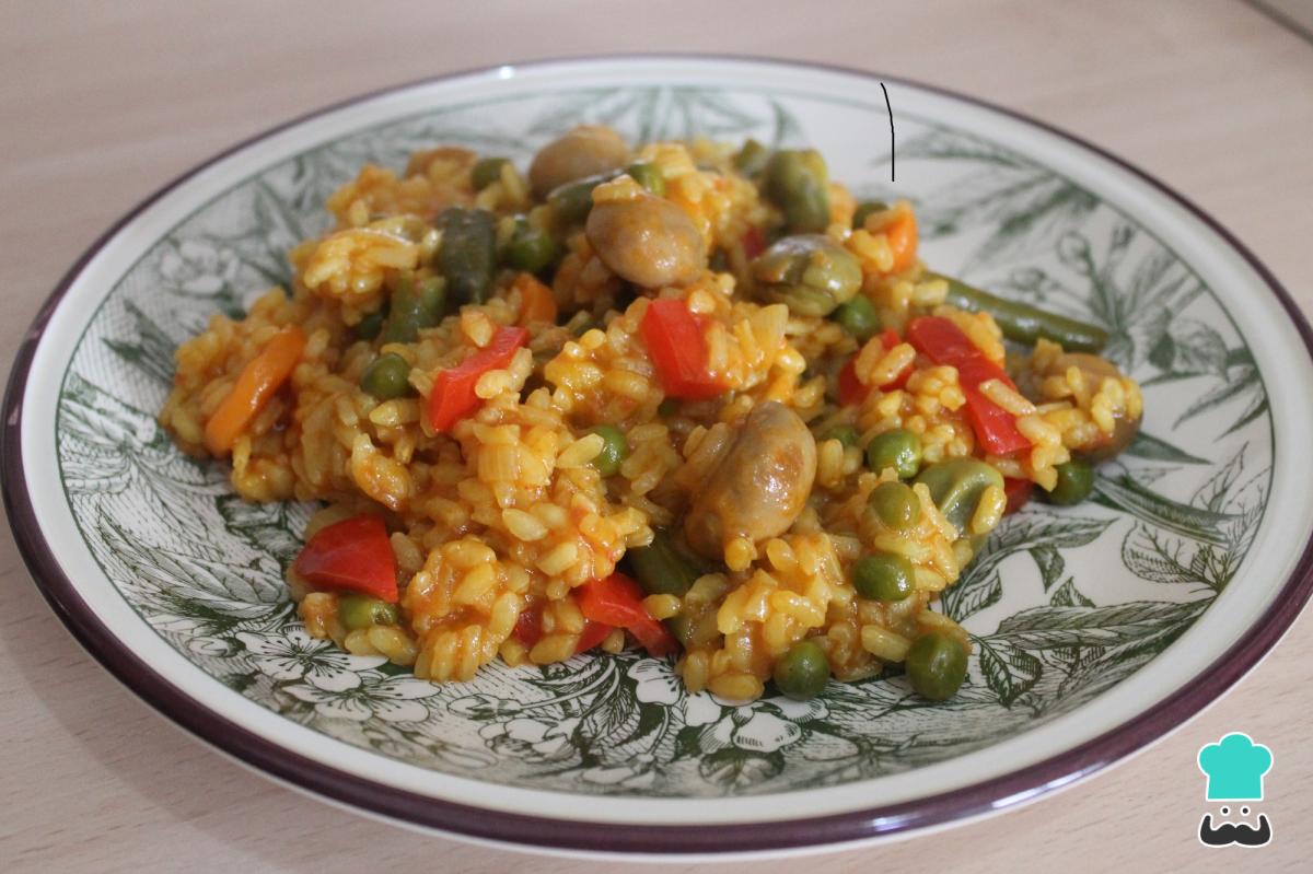 Receta de Arroz con verduras y setas