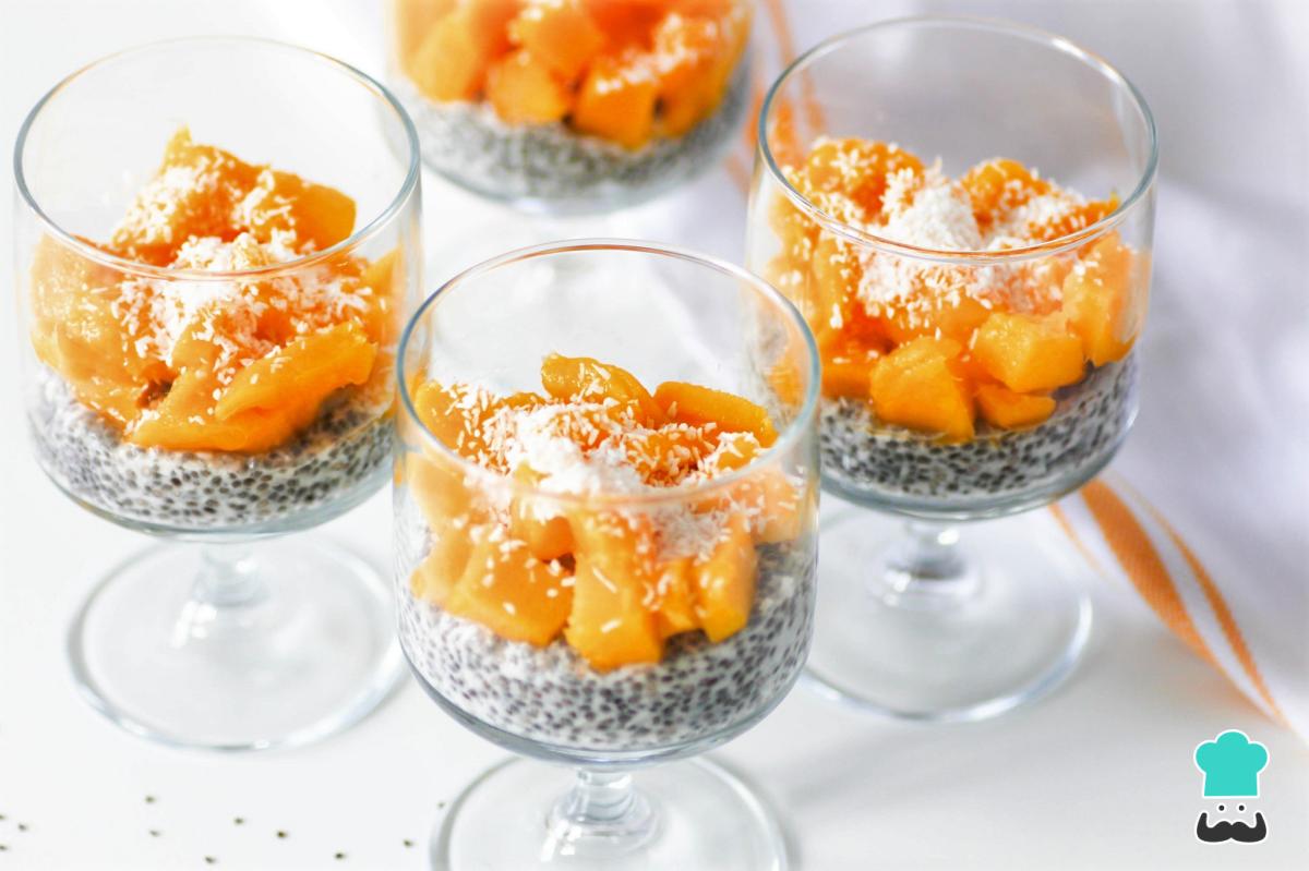 Receta de Pudding de chía y coco