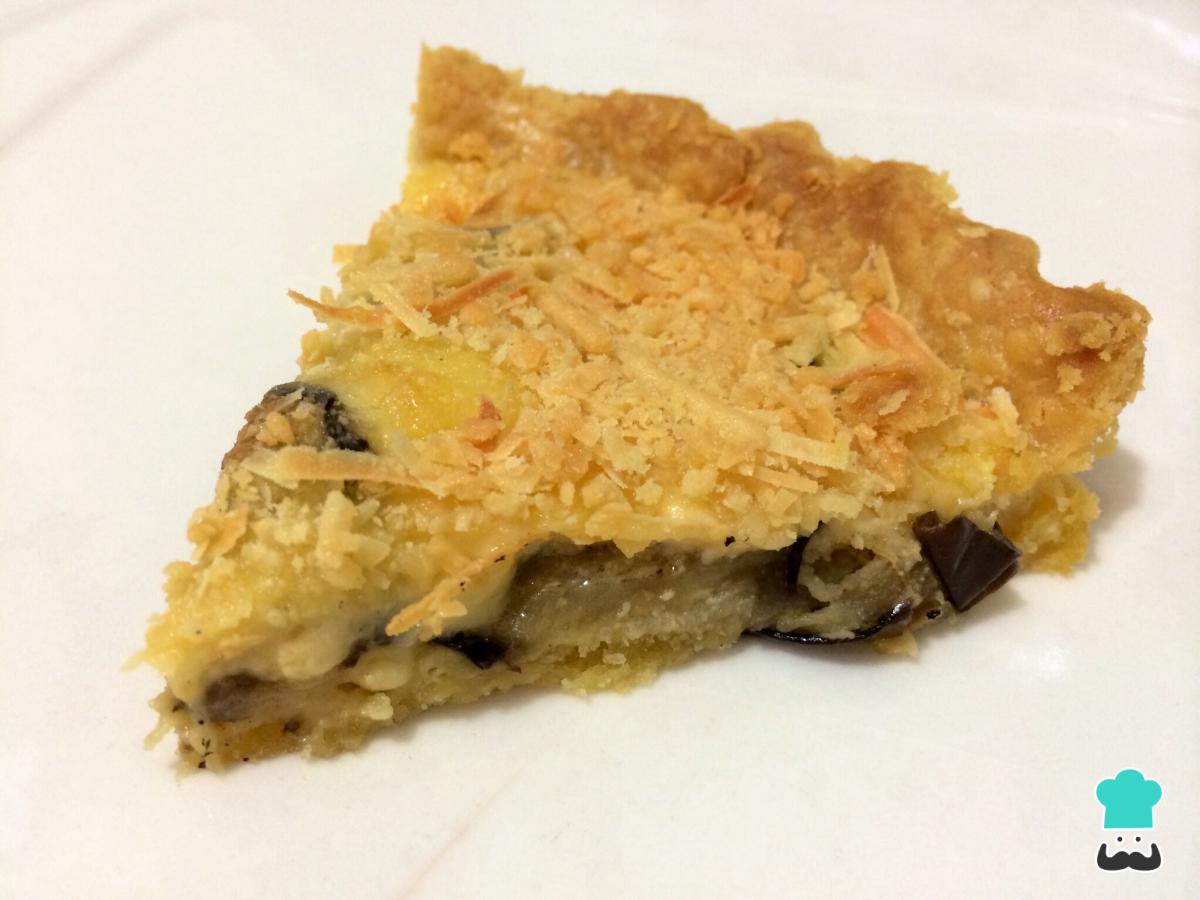 Receta de Quiche de berenjena y queso
