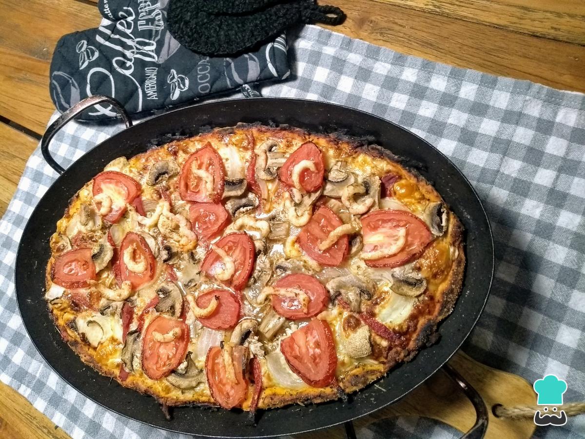 Receta de Pizza de camarones