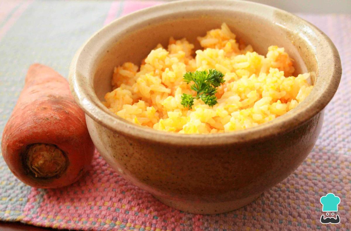Receta de Arroz con zanahoria y cebolla