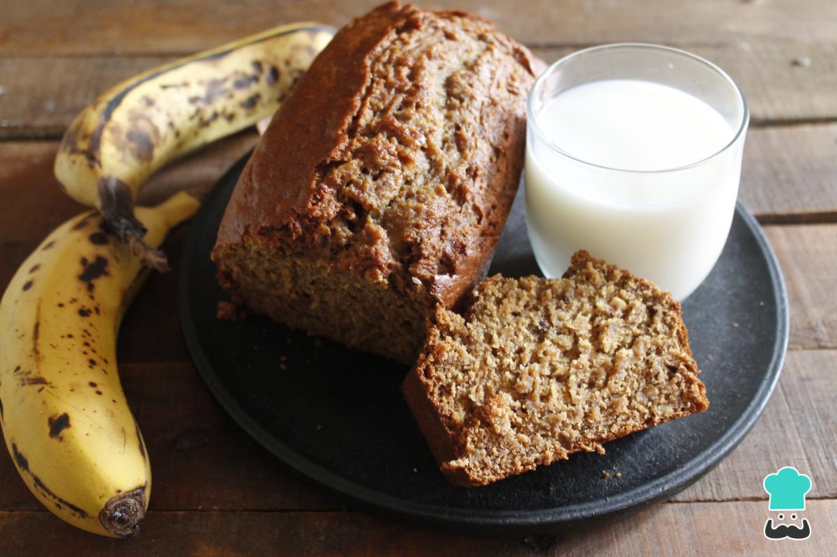 Receta de Budín de banana con aceite