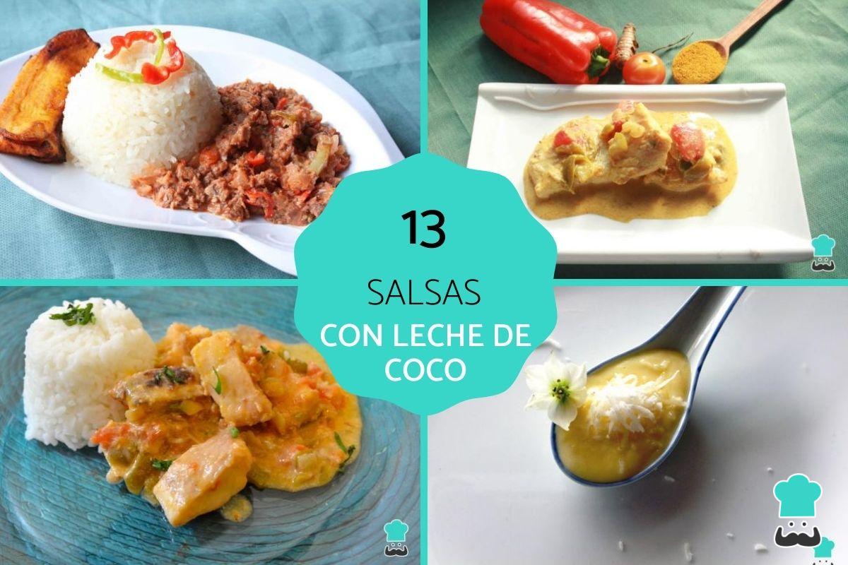 Salsas con leche de coco