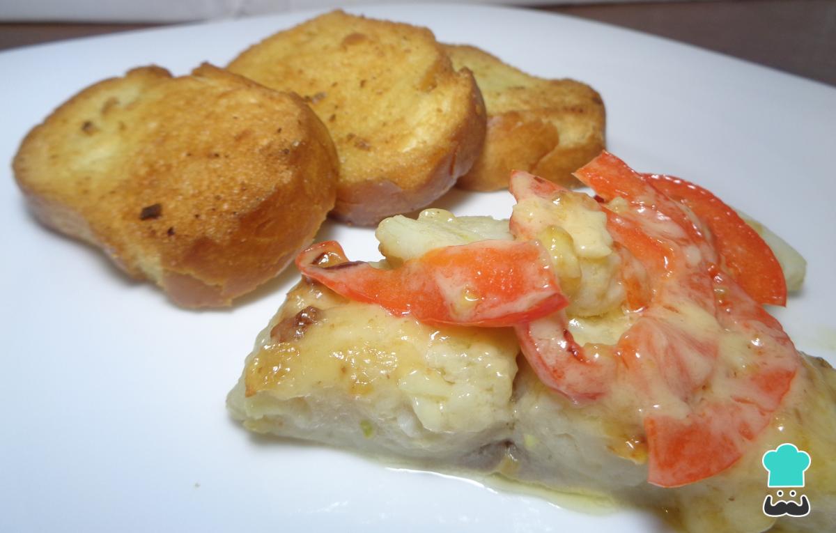 Receta de Bacalao al horno con mayonesa gratinada