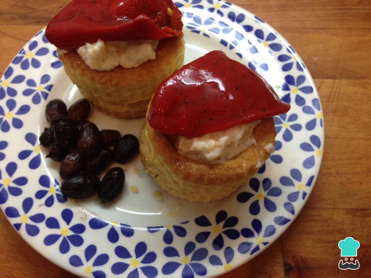 Receta de Volovanes rellenos de bacalao