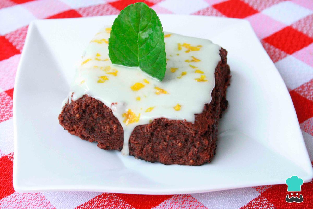 Receta de Brownie de chocolate y naranja