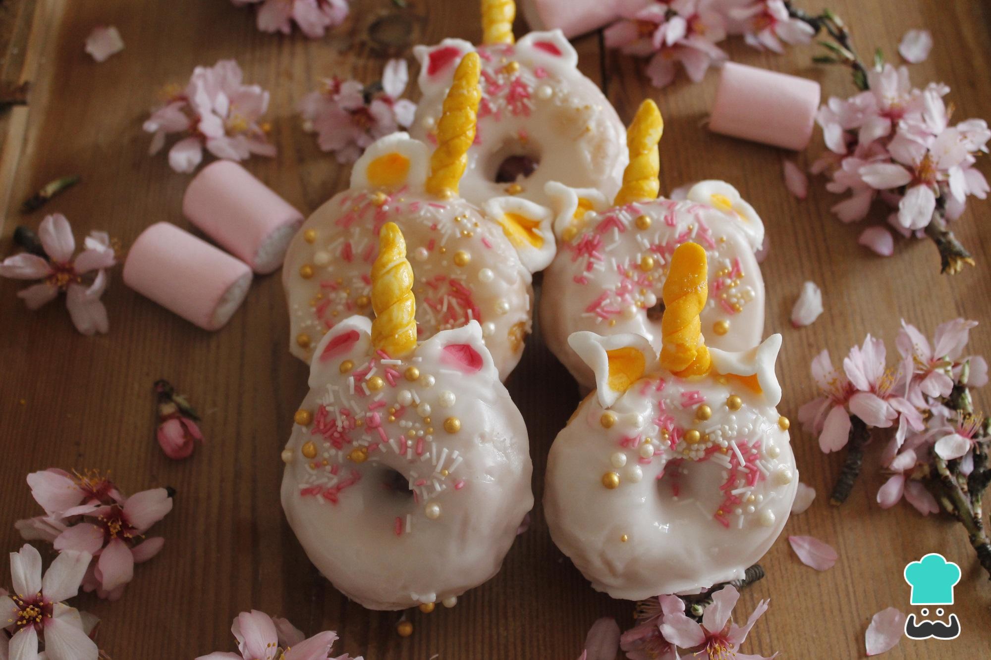 Donas de unicornio - Receta fácil CON FOTOS PASO A PASO Donas de unicornio - Receta fácil CON FOTOS PASO A PASO