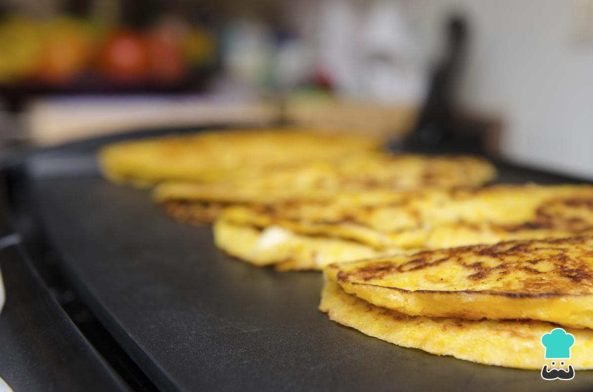Receta de Tortilla de harina y huevo